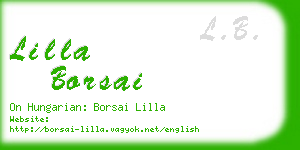 lilla borsai business card